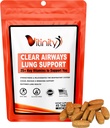 VITINITY Lung Cleanse Respiratory Immune Support Supplement,25+Key Ingredient Lung Health Detox hingamise, astma, hooajalise allergia tablett (15 päeva)
