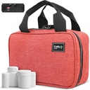 Kaddy Secure Pill Organizer Box, Hoidla pudel ravimit või toidulisandeid; Tualett; Travel või Home, TSA Approved Lock (Punane)