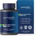 ProHealth NAD Triple Boost Ultra + 500mg Niagen NR. 3X NAD + Optimizer Plus Apigenin, PQQ, Quercetin. Edendab pikaealisust, südame ja aju tervist, aktiveerib Sirtuins rakkude parandamiseks (30 serveerimist)