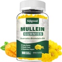 Mullein Gummies kopsudele, Mullein Leaf ekstrakti lisand seedetrakti ja hingamisteede ja immuunsüsteemi toetuseks Bromelain, Quercetin, Mango Flavor, 60 krahv
