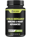 Citrus Bergamot koos Olive Leaf, Hawthorn Berry & More - kombineeritud valem vereringe tervisele, kaitsefunktsioonile, naha tervisele - 210 kapslit - 105 päeva