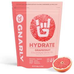 Gnarly Nutrition Hydrate Electrolyte Powder – Ruby Red Grepefruit Harjutus Hüdratiivjoogisegu – NSF sisu sertifitseeritud – elektrolüütide lahendus, jõudlus ja taastamine – Ruby Red Grepefruit, 14.10 oz