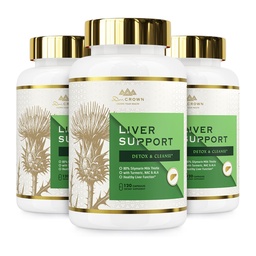 Liver Cleanse Detox & Repair - Milk Thistle Supplement, with Silymarin, N-Acetyl Cysteine(NAC), Artichoke, Turmeric & Dandelion for Liver Detox, Cleanse, Gluten Free, Non-GMO - 360 Capsules