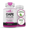 Pure Cape Aloe Taimne lahtistav kõhukinnisuse leevendamiseks - Tervislik soole liikumine - Looduslik Colon Cleanse & Detox Dietary Supplement - spetsiaalselt naistele Ladyme - 90 kapslit