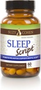 Suzy Cohen Sleep Script koos melatoniiniga - botaaniline uni ja lõõgastav valem täiskasvanutele meeleolu, stressi ja une jaoks, sisaldab 5-HTP, L-theanine, Passionflower, Lemon Balm ja GABA 60 kapslit.