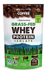 Opportuniteas Coffee Whey Protein Powder - Low Carb & Keto Friendly - Rohusöödud vadak Isolaat + Kolumbia kohv - 60 mg kofeiini energia - Pre või Post Treening Joogi Segu, Latte, Shake & Smoothie 1lb