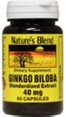 Ginkgo Biloba 40 mg 60 Caps by Nature's Blend