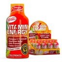 Vitamiinienergia fookus + ekstra tugevus Energia Shot Fruit Punch 12 Pack, 260mg looduslik kofeiin, B-vitamiinid, CoQ10, aminohapped, fookus, tootlikkus ja selgus, nullsuhkur, gluteenivaba, 1,93 fl oz