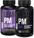 Jacked Factory Lean PM & Lean PM Max Night Time Fat Burner, Sleep Aid Supplement, & Appetite Suppressant for Men and Women (180 Capsules)