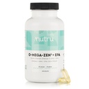 O-Mega-Zen3 +EPA Vegan Omega 3 täiendus - kalaõli alternatiiv - Premium mere vetikapõhine Omega-3 DHA ja EPA rasvhapped - Karrageenivaba - 120 Softgels