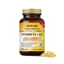 Vitamiin D3 + K2 5000 RÜ - Liposomaalne tehnoloogia täiustatud imendumiseks - MK-7 vitamiin K2 100mcg - toetab luu ja kaltsiumi ainevahetust - D3K2 täiendus meestele ja naistele - 180 Softgels