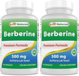 Parimad looduslikud berberiin 500mg 120 kapslit - toetab immuunfunktsiooni, südame-veresoonkonna ja seedetrakti funktsiooni (120 loendit (2. pakk))