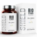 BIOSTACK Cell Shield with Setria Glutathione | Liposomal Supplement with Vitamin C, Turmeric, and C3 Curcumin Complex | Pure Reduced L-Glutathione 500mg