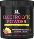 Nutriana Keto Electrolytes Powder No Sugar - Zero Carb & Zero Calorie Electrolyte Drink Mix - Sugar Free Electrolytes for Hydration Powder - Fasting Electrolytes Raspberry Lemonade Flavor
