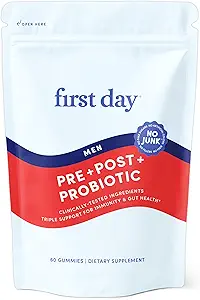 ESIMENE PÄEV 3: 1 Probiootikumid meestele - prebiootikumid, probiootikumid ja postbiootilised toidulisandid - meeste probiootikumid seedetrakti tervise, suu tervise, immuunfunktsiooni, energia, meeste soolestiku tervis - 30-päevane pakkumine