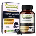 Shilajit Pure Himalayan Capsules. Made from Premium Authentic Shilajit from High Himalayan Peaks. All Natural, Vegan, Non GMO-90ct. Extracted Traditionally, No Filler, No Stearate, No Rice Powder