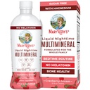 MaryRuth Organics Liquid Nighttime Multimineral | No Melatoniin | Bedtime Routine | Magneesiumtsitraat | Kaltsium | Tsink | D3-vitamiin | Saadaval 4 maitset | Vegan | Suhkruvaba | Gluteenivaba | 32 Oz