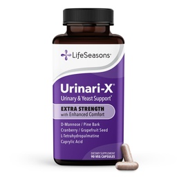 Urinari-X ekstra tugevus tõhustatud mugavusega - kuseteede tugi - kiire UTI leevendamine - vitamiinilisand põie funktsioonile - D-mannoos, Jõhvikas, Pinebark, Uva Ursi & Greipfruut - 90 kapslit
