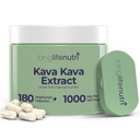 Kava Extract Supplements 1000mg | Natural maitsetaimed | Kõrge Piper Methysticum ja Kavalactones | 180 Taimekapslid