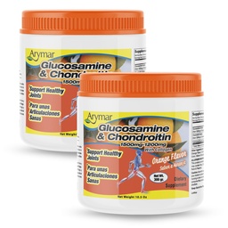 Arymar Glucosamine Chandroitin Powder (1500mg/1200mg) - Joint Health Support Supplement - Helps Maintain Mobility & Flexibility - High Absorption Formula - 300g (10.5 oz) (2, 20.3)