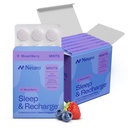 NeuroGum Sleep & Recharge Meltaway Mints | 1mg Melatoniin + kummel + Elderberry + Sidrun Balm + Passion Flower | Natural Sugar Free Rest & Lõõgastav täiendus (segatud marja, 72 tükki)