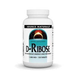 Source Naturals D-Ribose for Workout, Energy, and Recovery* - 120 Tablets
