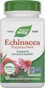 Nature's Way Echinacea Purpurea Herb, Immune Support Supplement *, 1200 mg 3-kapsli serveerimise kohta, Non-GMO Project Verified, Vegan, 100 kapslit (pakendamine võib varieeruda)