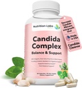 Candida Cleanse Supplement for Balance & Support, Candidase Detox, Women & Men. Gut Health & Flora, pH tase, soolestiku tervis. Laktospore® probiootikumid. Pärmseente ülekasv W/ Oregano , kaprüülhape