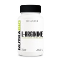 NutraBio L-arginiini täiendus, 750mg - lämmastikoksiidi prekursor, toetab verevoolu, veresoonte tervist ja lihaste kasvu - L Arginiini lisandid meestele ja naistele - 120 kapslit