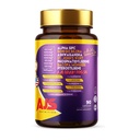 AJS Alpha GPC Nootroopne ajulisand, fosfatidüülseriin, naistepuna Ginkgo Biloba, Aswagandha, Bacopa Monnieri,Pterostilbene, magneesiumglütsinaat, Ginkgo Biloba,5-MTHF,Huperzine A 60CT,90 kapslit