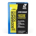 BODYARMOR Caffeinated Flash I.V. Electrolyte Packets Blue Raspberry - Zero Sugar Energy Drink Mix, Single Serve Packs, Hydration for Pre Workout, Travel Essentials, Active Lifestyle (6 Count)