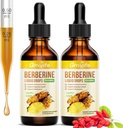 (2 Pack) Berberine Supplement, 1500mg Orgaaniline Berberine Vedel tilgad koos Ceylon Cinnamon, Bitter Melon - toetab immuunsüsteemi ja ainevahetust, Vegan, ananassi Flavor-2 FL Oz