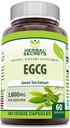 Taimsed saladused EGCG roheline tee ekstrakt 1800 Mg per Serving | Veggie kapslid Supplement | Non-GMO | Gluteenivaba | Valmistatud USAs (1 Pack, 180 Count)
