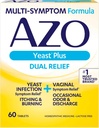 AZO Pärm Plus Dual Relief Tablets, Pärmseente Infektsioon ja Vaginaalne Sümptom Relief, Leevendab Vaginaalne Sügelus & Põletamine, 60 Count