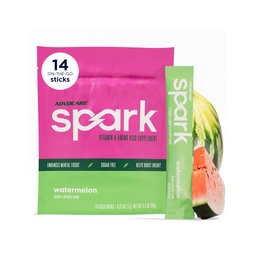 AdvoCare Spark - energiajoogi segu - Vitamiin ja Aminohappe lisand - toetab energiat ja keskendumist * - kaasaskantav immuuntoetus * - suhkruvaba - arbuus, 14 kleeppakendit (3,5 oz)
