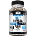 Kaya Naturals - Unetoetus valem melatoniiniga - Abi Vitamiinilisand - Sleep Stress ja meeleolutoetus - L-trüptofaan, Passion Flower, Ashwagandha ja rohkem (30 loend)