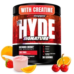PROSUPPS Hr Hyde Signature Pre Workout Pulber koos kreatiini, beeta-alaniin & kofeiiniga - Performance, Energy & Kestvus - Puhas Fitness & jõusaali täiendused meestele ja naistele (puuviljapunch, 30 Servings)