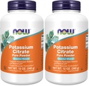NOW toidulisandid, kaaliumtsitraadi pulber, toetab elektrolüütide tasakaalu ja normaalset pH *, oluline mineraal, 12-kordne (pakk 2)