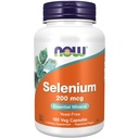 NOW Foods Selenium 200 mikrogrammi VCaps, 180 ct (180)