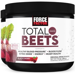 FORCE FACTOR Kokku Peedi Superfood Peedi juurepulber 2-Pack, nitraadid vereringe toetamiseks, verevool, lämmastikoksiid, energia, vastupidavus, vastupidavus, südame-veresoonkonna tervise täiendus, 60 serveerimist