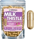 Milk Thistle Seed Capsules - 180 Count (3 Month Supply) Premium Milk Thistle Supplement Rich in Silymarin to Support the Liver and Digestion - Pure, Non-GMO Cardo Mariano Milk Thistle Pills
