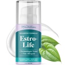 Täiustatud Estro-Life tasakaalustav nahakreem naistele | Kosmeetiline nahakreem koos estriol, Wild Yam, Black Cohosh, Vitamiin A, Black Sõstraõli & Mangaan | Paraben-free | 80 Rakendused | 4oz Pump