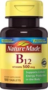 Nature Made Vitamin B-12 500 mcg Tablets 100 ea (Pack of 2)