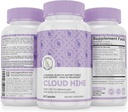 Cloud 9 - Kõik Natural Sleep Aid Supplement - Lõõgastav Vitamiin ja Taimne valem - 10mg Melatoniin Kaltsium Magnisium L-Theanine 5-HTP GABA St. John's Wort Ashwagandha Chamomile & More 60 Vegan kapslit