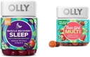 OLLY Lihaste taastumine Sleep Gummies 40 Count ja Teen Girl Multi Gummy, vitamiinid, 70 Count