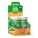 Amazing Grass Fizzy Green Tablets Energy Tropical: Rohelised + roheline tee kofeiin, vee maitsestamise tablett koos antioksüdantidega, 60 Count