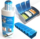 Pill Pod 7 Day Secure, Lock Pill Organizer, Child-Resistant Ravimi lukukast, Extra Suur Nädala Pill Planner, Senior Friendly