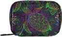 Pill Box Boho merikilpkonn koos lootose ja Mandala 7 päeva Pill Case Travel Pill Korraldaja kott koos Zipper kaasaskantav iganädalane Vitamiin Meditsiin Toidulisandi Hoidja kott