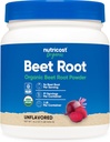 Nutricost Organic Beet Root Powder 1 LB - Vegan, Superfood, Certified USDA Organic