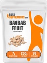BulkSupplements.com Baobabi puuviljapulber - Baobabi lisand, antioksüdantide lisand - gluteenivaba, 7 g serveerimise kohta, 250 g (8,8 oz) (pakk 1)